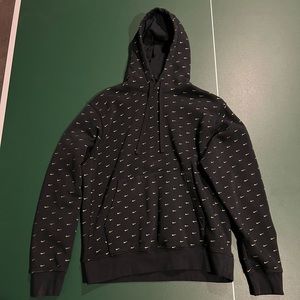 Black and Gold Mens Small Nike Hoodie
